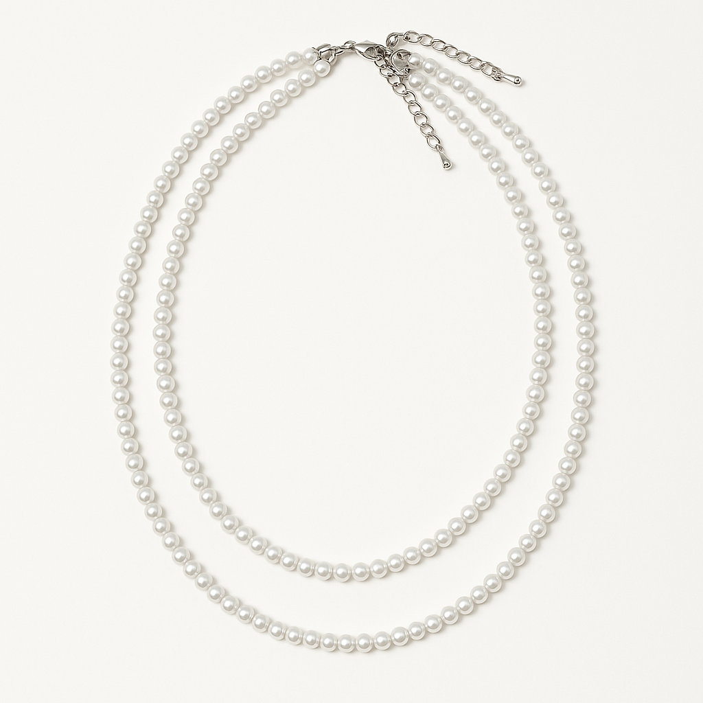 Colier Elegant cu Perle – Dublu Șir
