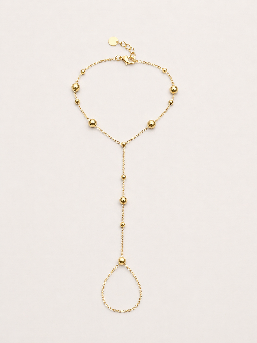 Golden Beads Hand Chain