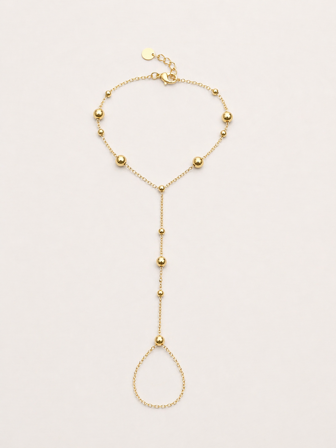 Golden Beads Hand Chain