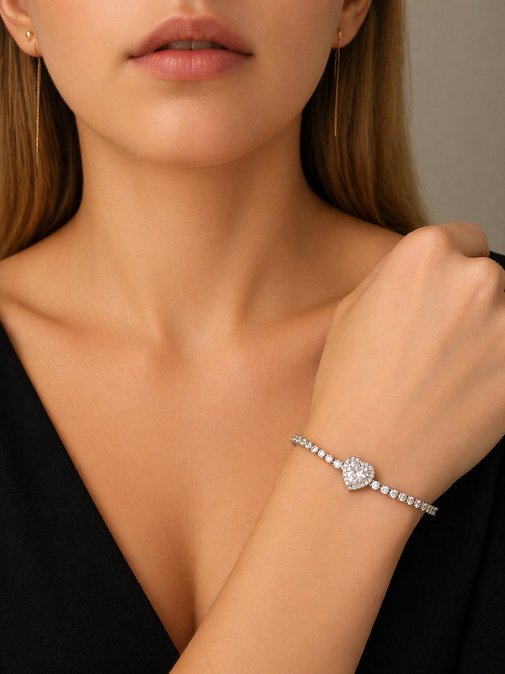 Crystal Heart Bracelet