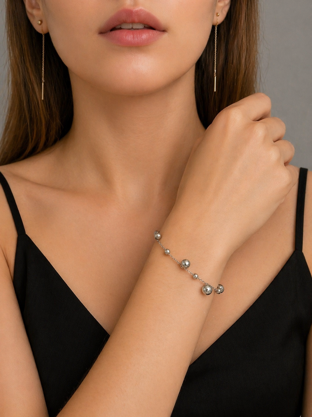 Silver Beads Bracelet