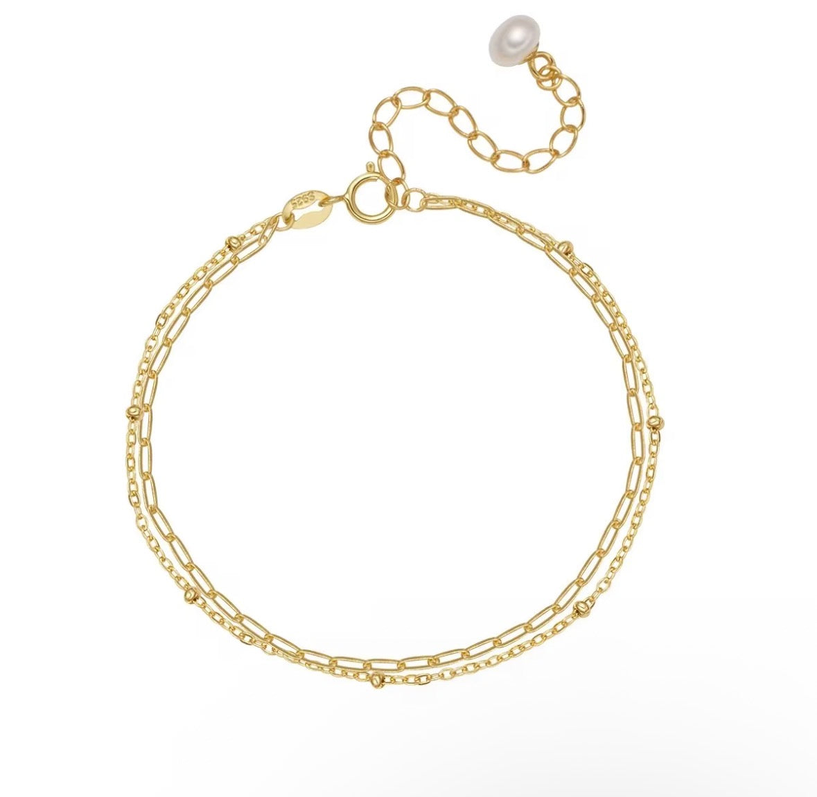 Brățară dublă aurie.